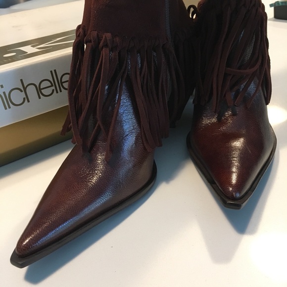 Women’s Brown Suede and Leather Boots - Picture 3 of 8